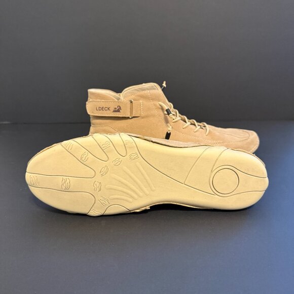 LDECK Men's Sneakers 10.5 (44) Tan Suede Orthopedic, Barefoot Comfort - Picture 8 of 9